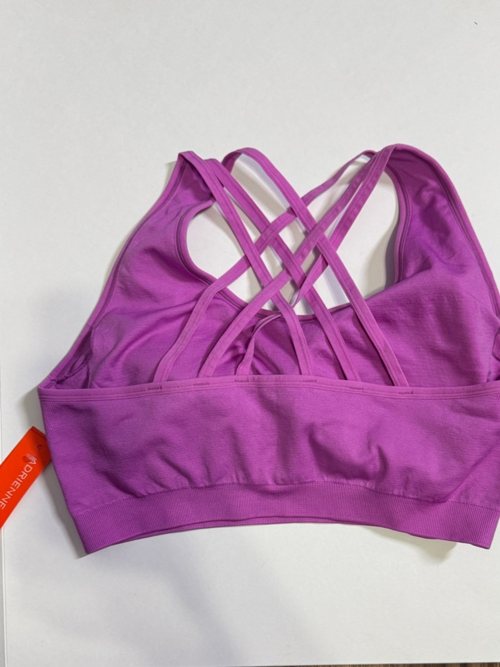 NWT Adrienne Vittadini Magenta Sports Bra w/Strappy Crisscross Back Design Sz.2X - Picture 4 of 5